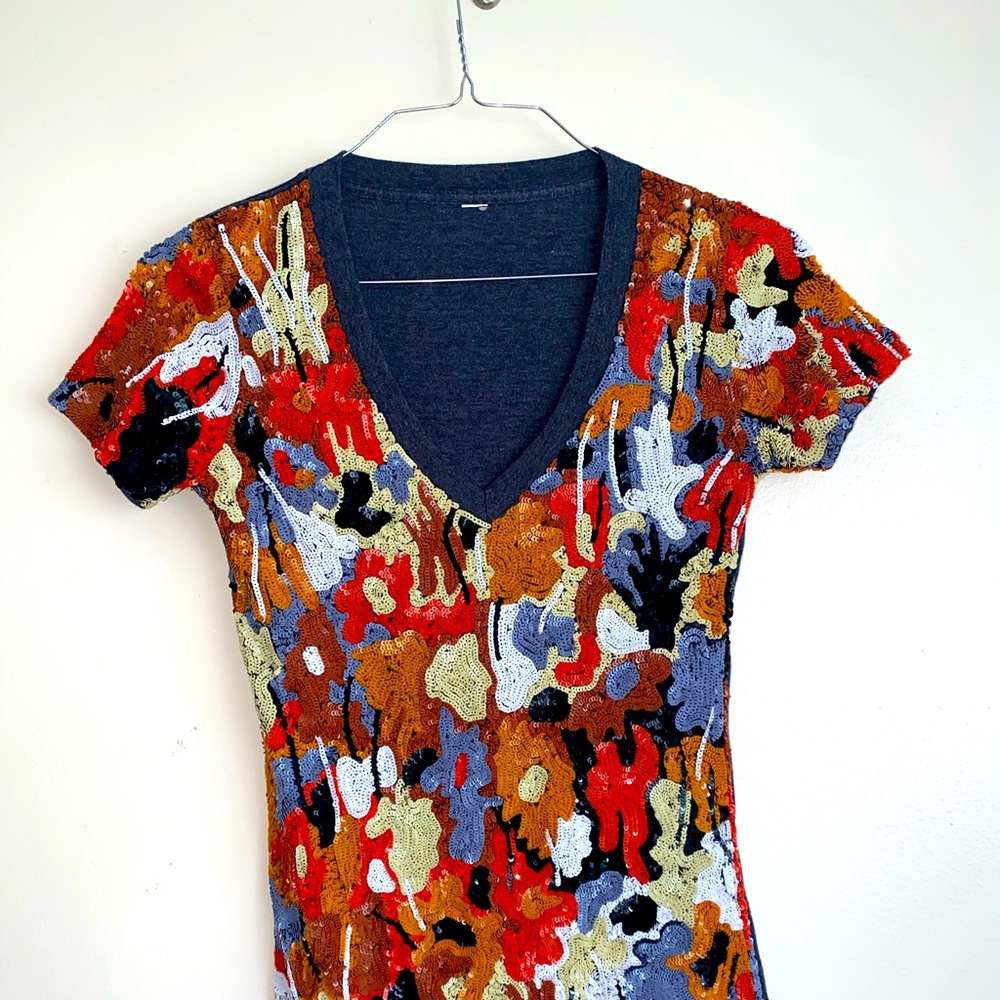 Sequined tee
